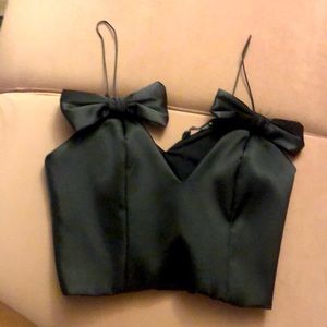 Brand New Zara Black Crop Top